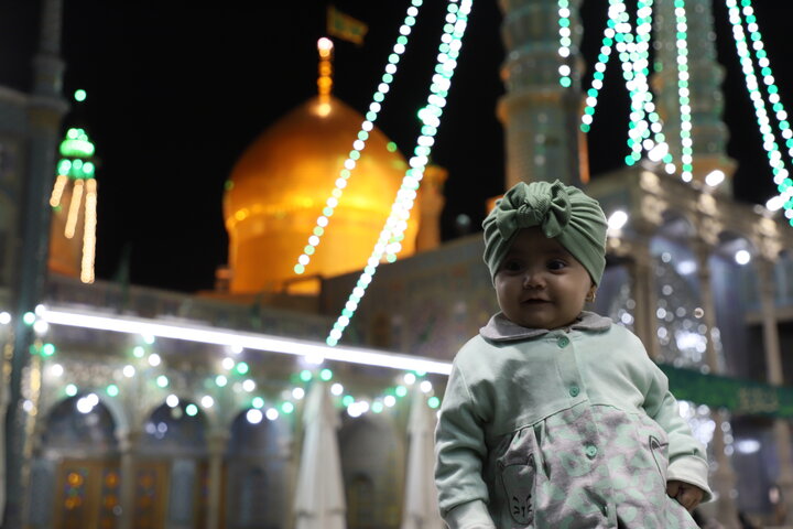 حال و هوای حرم در شب ولادت امام محمد باقر (ع) و شب یلدا