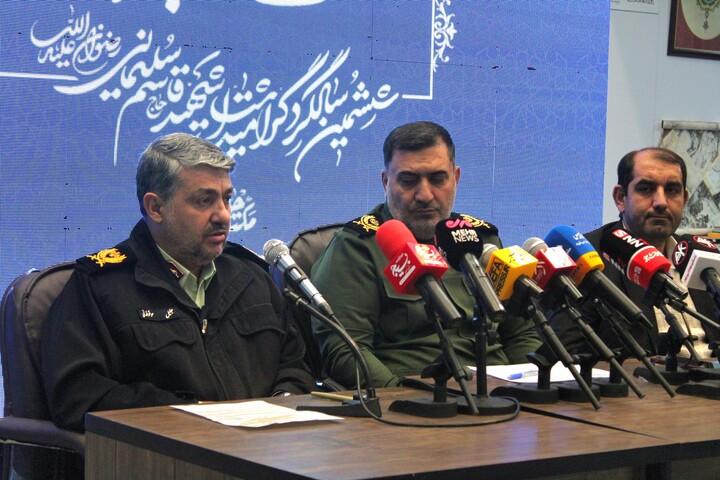 تصاویر/ نشست خبری ششمین سالگرد بزرگداشت سپهبد شهید حاج قاسم سلیمانی در کرمان