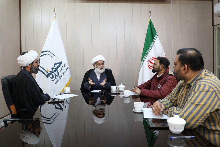 হুজ্জাতুল ইসলাম ওয়াল মুসলিমিন মাওলানা মুনির হোসাইন খান হাওজা নিউজ কার্যালয় পরিদর্শন করেন/ছবি