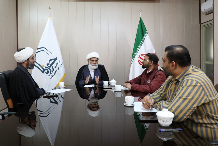 হুজ্জাতুল ইসলাম ওয়াল মুসলিমিন মাওলানা মুনির হোসাইন খান হাওজা নিউজ কার্যালয় পরিদর্শন করেন/ছবি