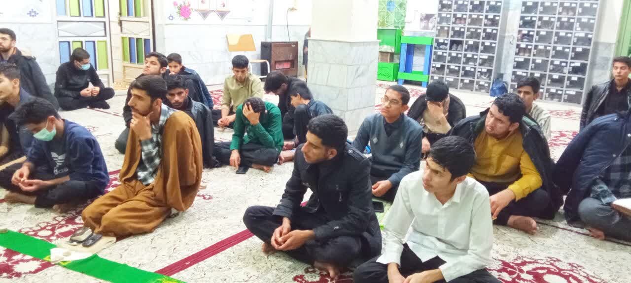 جلسه هفتگی درس اخلاق «پای درس اخلاق امام» با تدریس حجت‌الاسلام والمسلمین نصیری در حوزه علمیه قائمیه شهرستان بم.