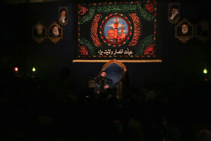 تصاویر/ برگزاری مراسم هفتگی هیئت ضدصهیونیستی انصار ولایت دارالعباده یزد