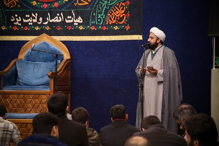 تصاویر/ برگزاری مراسم هفتگی هیئت ضدصهیونیستی انصار ولایت دارالعباده یزد