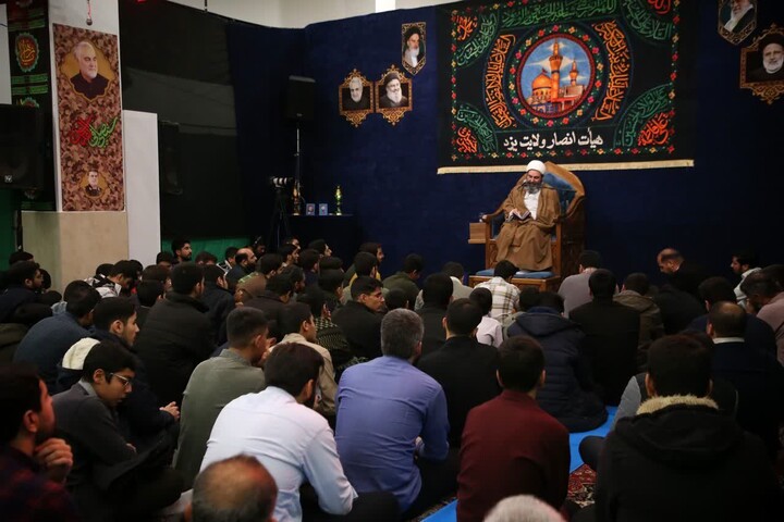 تصاویر/ برگزاری مراسم هفتگی هیئت ضدصهیونیستی انصار ولایت دارالعباده یزد