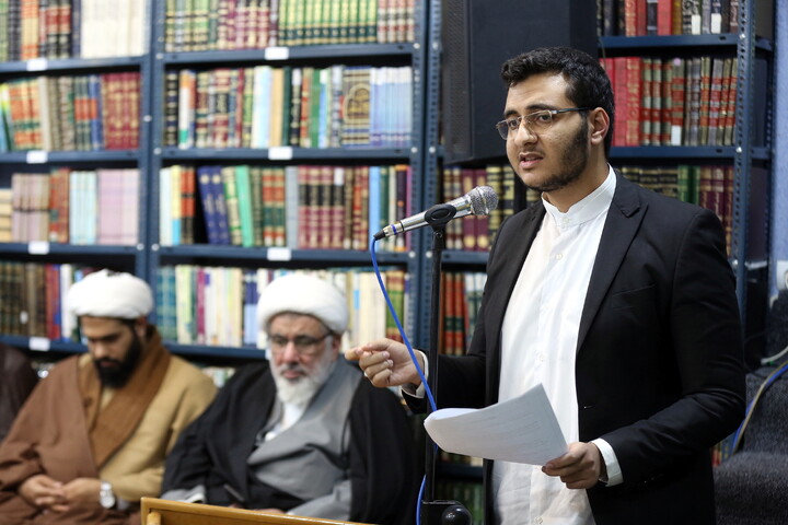 تصاویر/ نشست صمیمی طلاب و اساتید مدرسه علمیه خاتم الانبیاء (ص) با آیت الله اعرافی