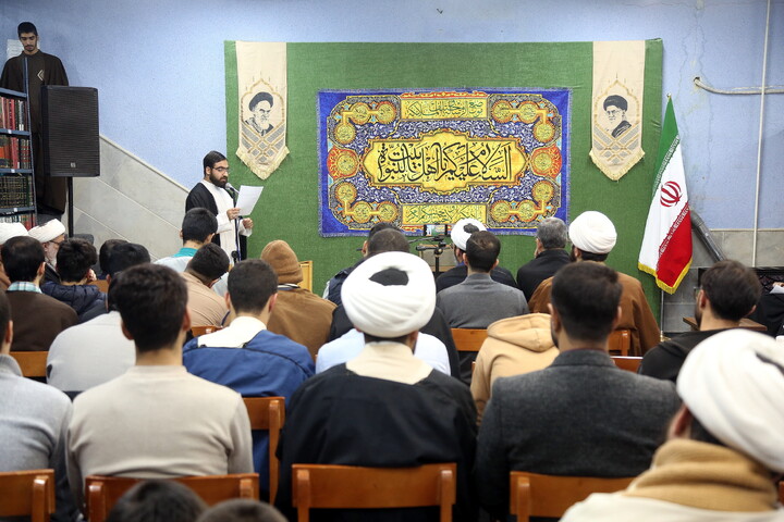 تصاویر/ نشست صمیمی طلاب و اساتید مدرسه علمیه خاتم الانبیاء (ص) با آیت الله اعرافی