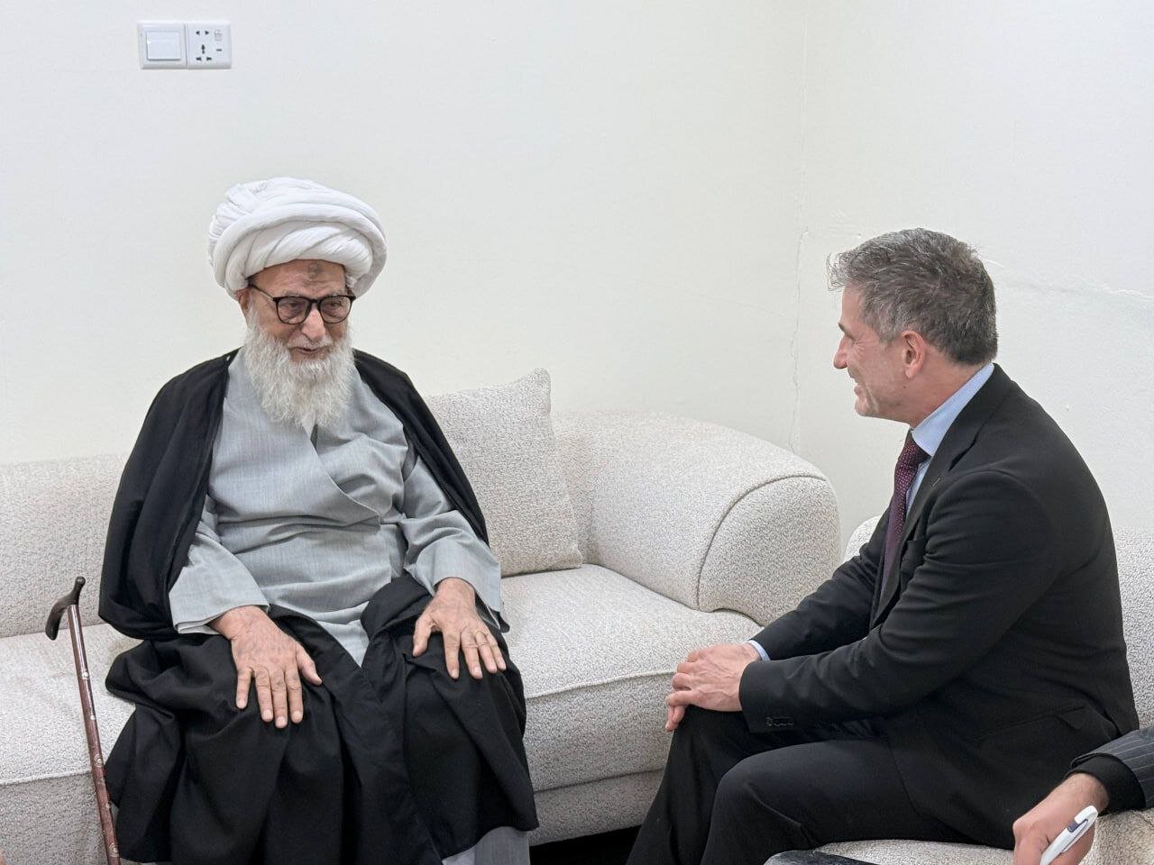 آیت اللہ العظمیٰ شیخ بشیر حسین نجفی سے عراق میں یورپی یونین کے سفیر کی ملاقات