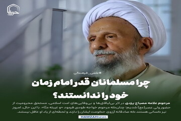عکس نوشت| چرا مسلمانان قدر امام زمان خود را ندانستند؟