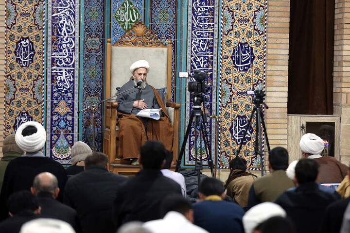 تصاویر/ درس اخلاق هفتگی آیت الله العظمی سبحانی