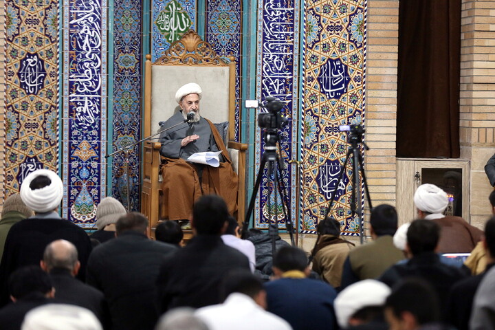 تصاویر/ درس اخلاق هفتگی آیت الله العظمی سبحانی