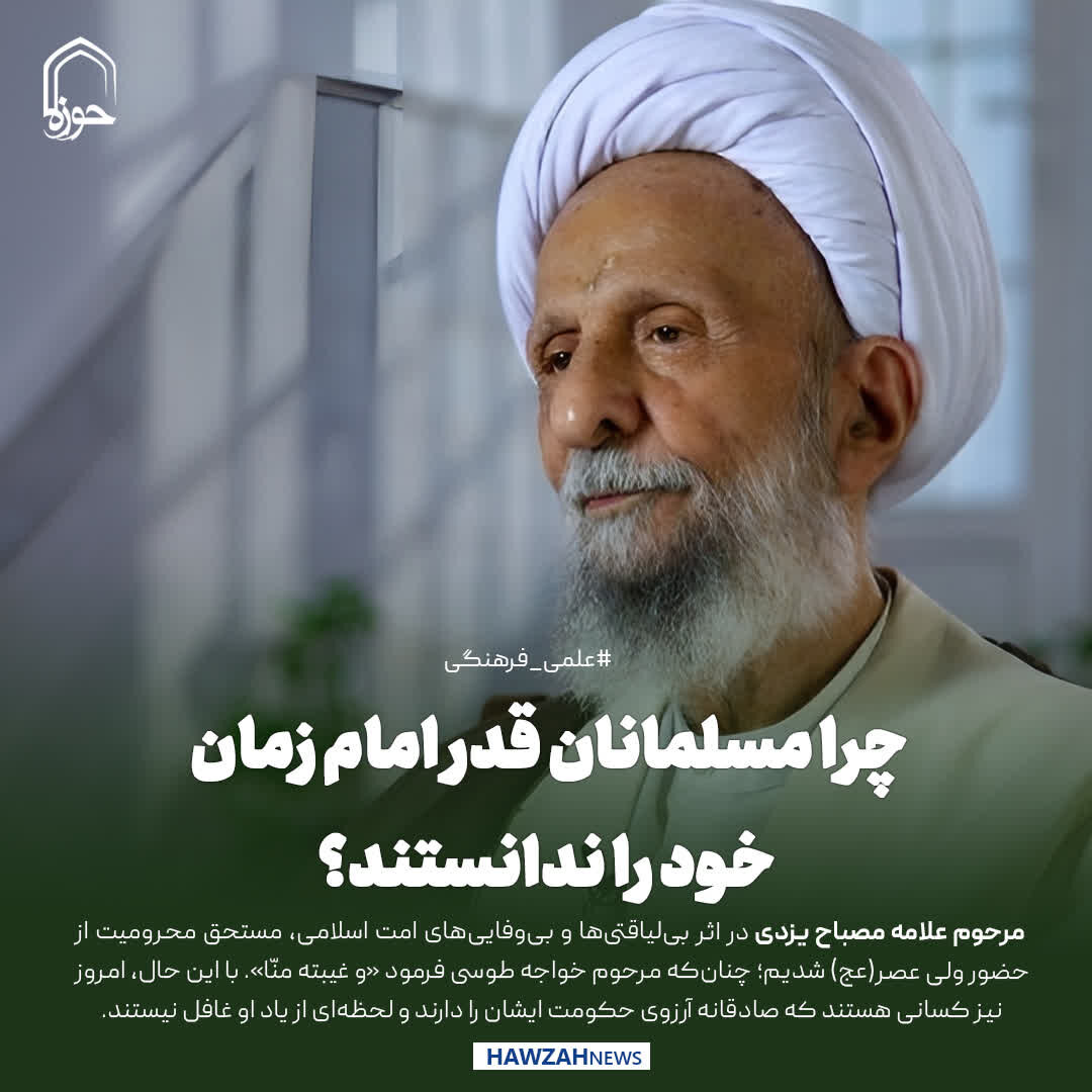 عکس نوشت| چرا مسلمانان قدر امام زمان خود را ندانستند؟