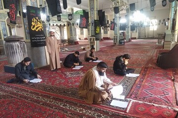 برگزاری المپیاد علمی طلاب در مدرسه علمیه حضرت ولی عصر(عج) کنگاور+عکس