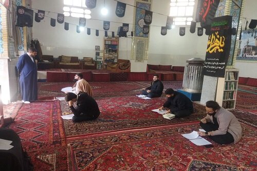 برگزاری المپیاد علمی طلاب در مدرسه علمیه حضرت ولی عصر(عج) کنگاور+عکس