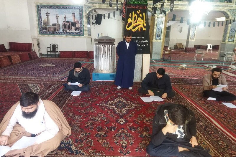 برگزاری المپیاد علمی طلاب در مدرسه علمیه حضرت ولی عصر(عج) کنگاور+عکس