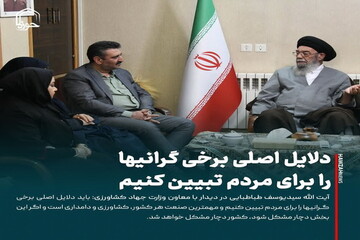 عکس نوشت| دلایل اصلی برخی گرانی‌ها را برای مردم تبیین کنیم