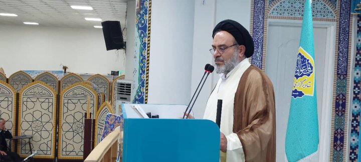 نمازجمعه امروز شهر جم به روایت تصاویر