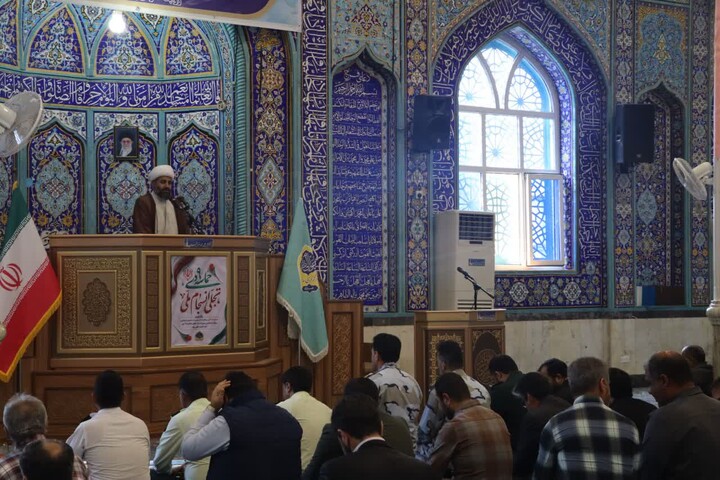 نماز جمعه خارگ به روایت تصویر