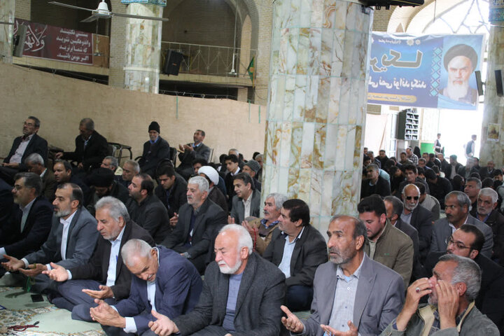 تصاویر/ برگزاری نماز جمعه شهرستان خاتم