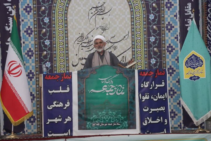 تصاویر/ اقامه نماز جمعه شهر قلعه‌گنج