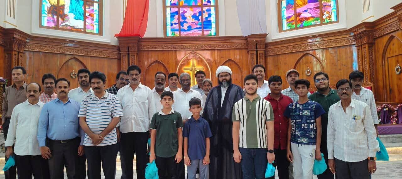 Shia Scholars Visit Church in India, Emphasize Peaceful Message of Religious Teachings