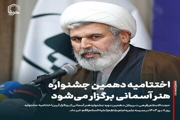 عکس نوشت| اختتامیه دهمین جشنواره هنر آسمانی برگزار می‌شود