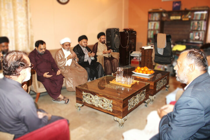 علامہ شبیر میثمی کی مولانا سید بدر الحسنین نقوی کی والدہ محترمہ کے انتقال پر تعزیت اور فاتحہ خوانی