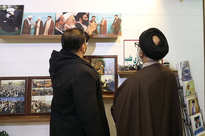 تصاویر/ بازدید رئیس علمای مکتب اهل‌بیت(ع) و سرپرست عالی جامعةالرضا(ع) پاکستان از خبرگزاری حوزه