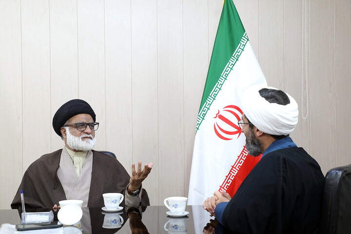 تصاویر/ بازدید رئیس علمای مکتب اهل‌بیت(ع) و سرپرست عالی جامعةالرضا(ع) پاکستان از خبرگزاری حوزه