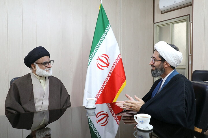 تصاویر/ بازدید رئیس علمای مکتب اهل‌بیت(ع) و سرپرست عالی جامعةالرضا(ع) پاکستان از خبرگزاری حوزه