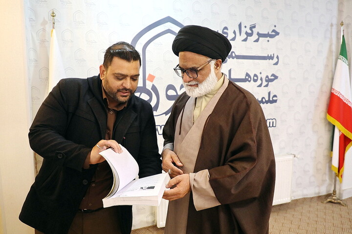 تصاویر/ بازدید رئیس علمای مکتب اهل‌بیت(ع) و سرپرست عالی جامعةالرضا(ع) پاکستان از خبرگزاری حوزه