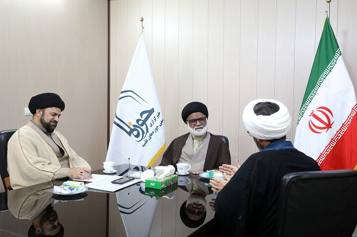 تصاویر/ بازدید رئیس علمای مکتب اهل‌بیت(ع) و سرپرست عالی جامعةالرضا(ع) پاکستان از خبرگزاری حوزه