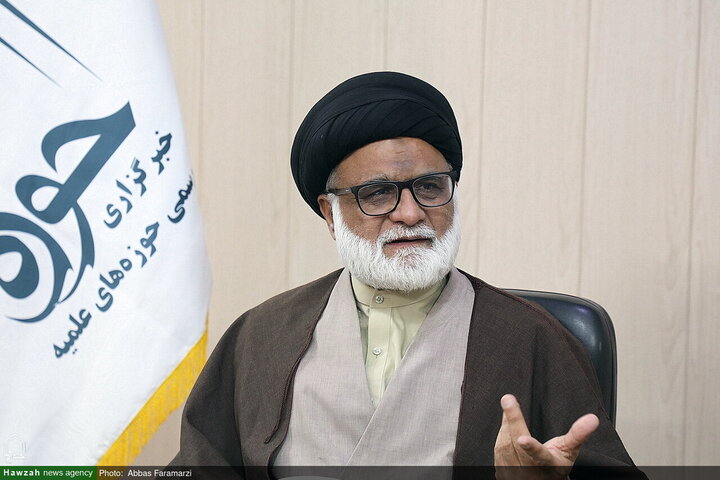 رئيس مجمع علماء أهل البيت (عليهم السلام) والمشرف الأعلى لجامعة الإمام الرضا (عليه السلام) في باكستان يزور "وكالة أنباء الحوزة"