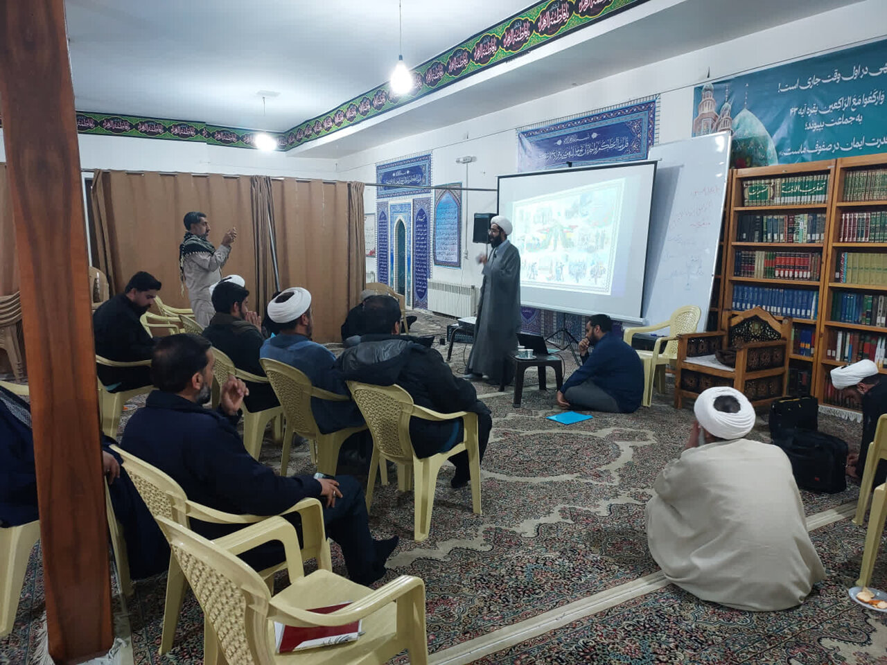 تصاویر/ توانمندسازی ۶۰ طلبه استان کرمان در پرده‌خوانی مکتب شهید سلیمانی