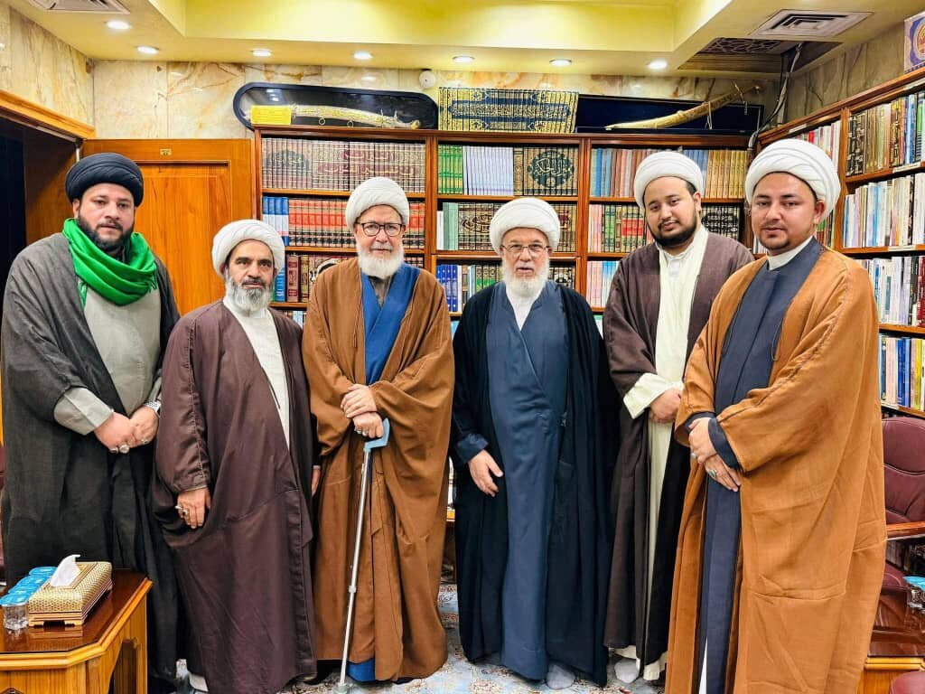 علامہ شیخ محمد حسن جعفری کی حرم امام حسین کے متولی سے ملاقات؛ اہم دینی امور پر تبادلہ خیال