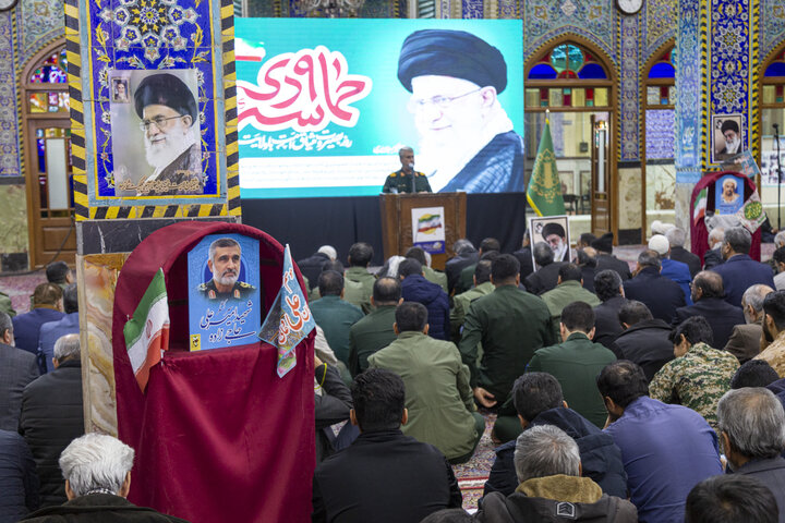 مراسم بزرگداشت حماسه ی نهم دی در مسجد حظیره یزد