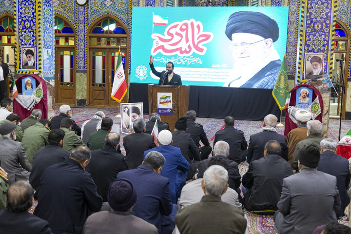 مراسم بزرگداشت حماسه ی نهم دی در مسجد حظیره یزد