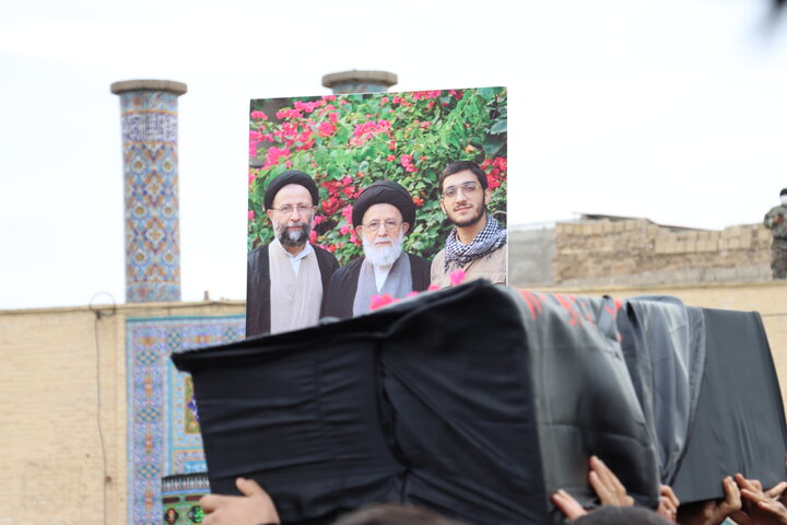 آیین تشییع پیکر آیت الله شفیعی در اهواز