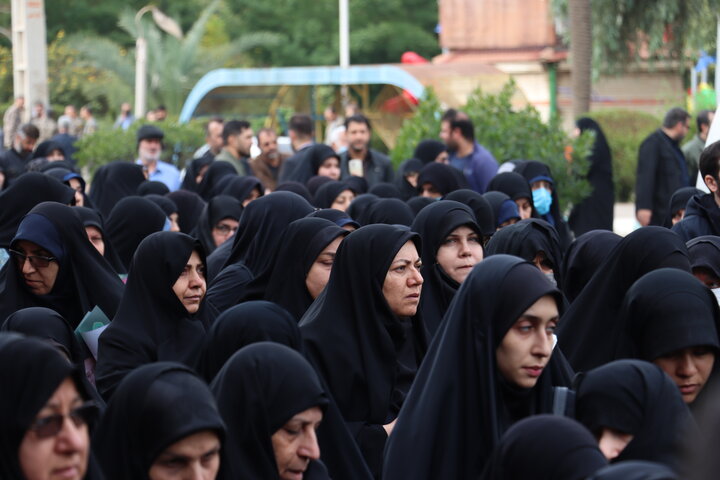 آیین تشییع پیکر آیت الله شفیعی در اهواز