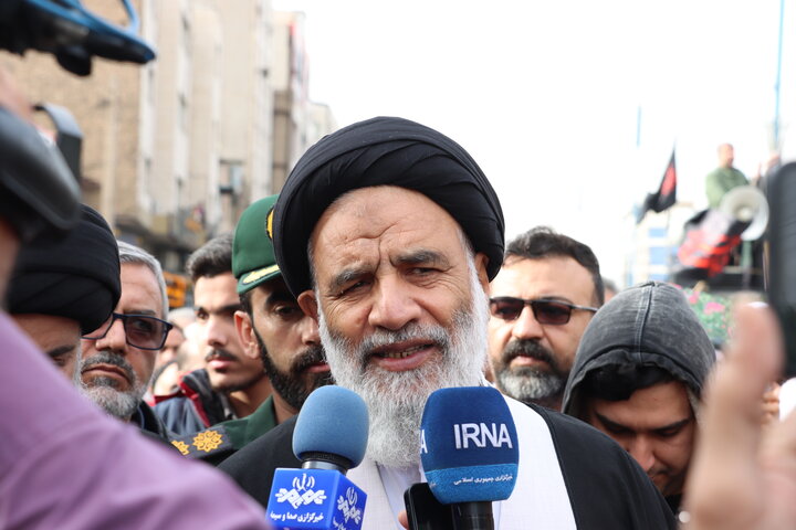 آیین تشییع پیکر آیت الله شفیعی در اهواز