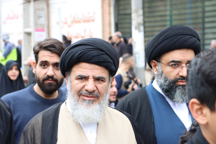 آیین تشییع پیکر آیت الله شفیعی در اهواز