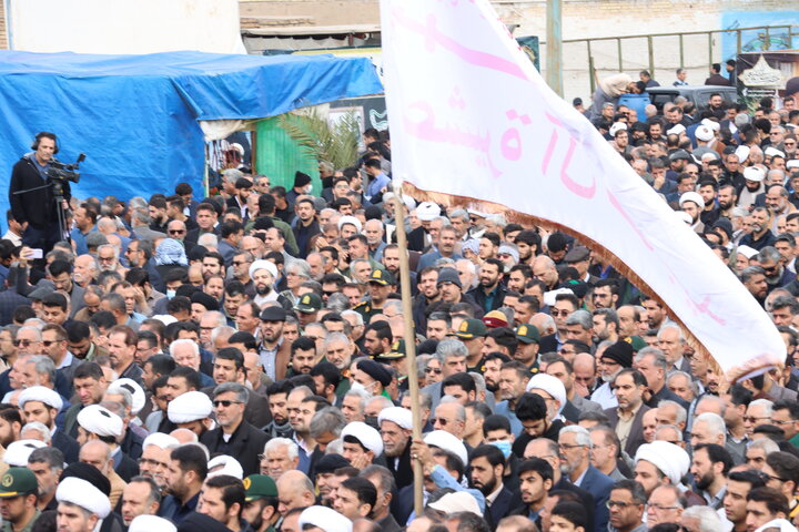 آیین تشییع پیکر آیت الله شفیعی در اهواز