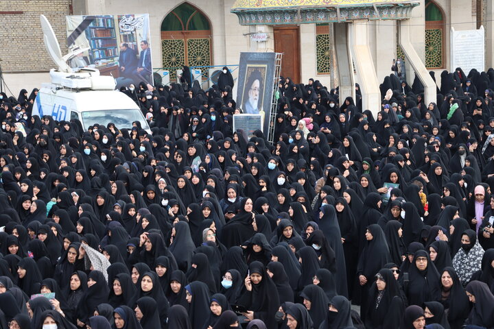 آیین تشییع پیکر آیت الله شفیعی در اهواز