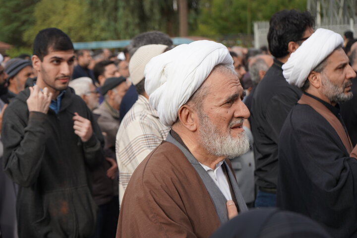 آیین تشییع پیکر آیت الله شفیعی در اهواز