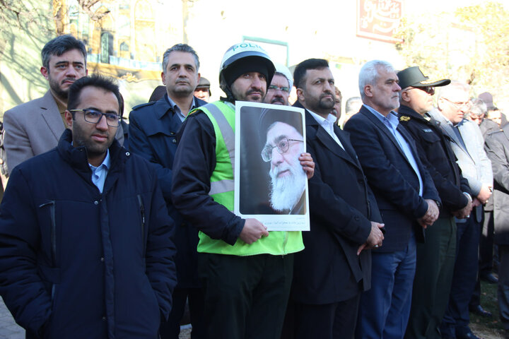 تصاویر / مراسم گرامیداشت حماسه نهم دی در قزوین برگزار شد