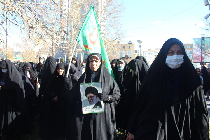 تصاویر / مراسم گرامیداشت حماسه نهم دی در قزوین برگزار شد