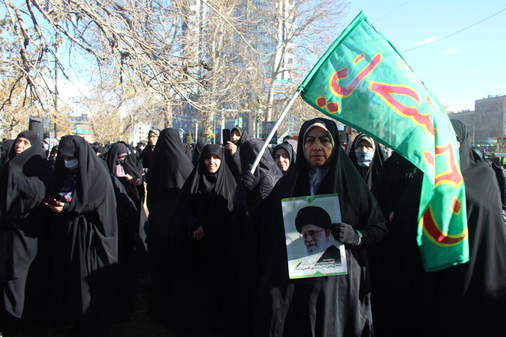 تصاویر / مراسم گرامیداشت حماسه نهم دی در قزوین برگزار شد