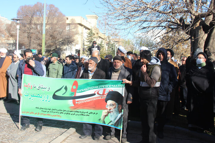 تصاویر / مراسم گرامیداشت حماسه نهم دی در قزوین برگزار شد