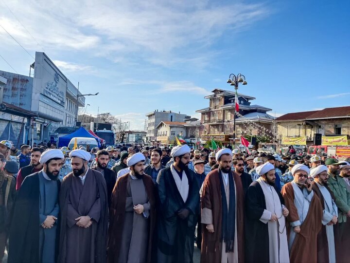 حضور طلاب و روحانیون استان گیلان در یوم‌الله نهم دی، روز بصیرت و میثاق امت با ولایت