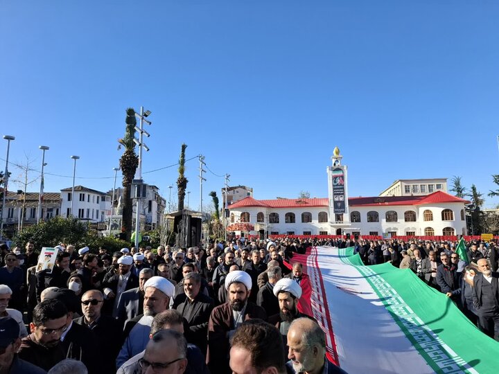 حضور طلاب و روحانیون استان گیلان در یوم‌الله نهم دی، روز بصیرت و میثاق امت با ولایت