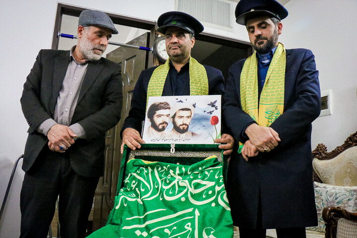 تصاویر/ تکریم اهالی رسانه‌ خبر از خانواده شهیدان محرابیان